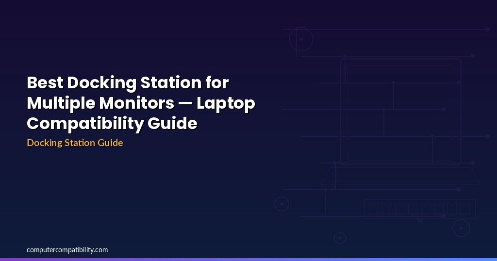 Best Docking Station for Multiple Monitors — Laptop Compatibility Guide (2026)
