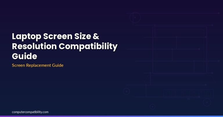 Laptop Screen Size & Resolution Compatibility Guide | Computer ...
