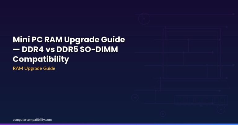 Ram Keyoing Guide Mini PC RAM Upgrade Guide (2026) — DDR4 vs DDR5 SO-DIMM Compatibility ...