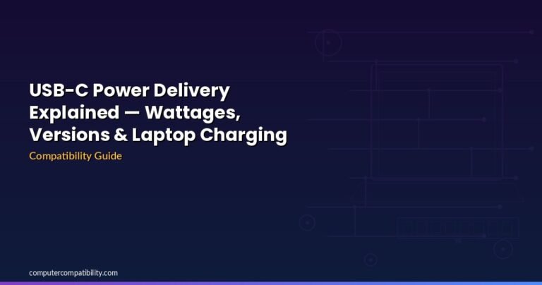 USB-C Power Delivery Explained — Wattages, Versions & Laptop Charging ...