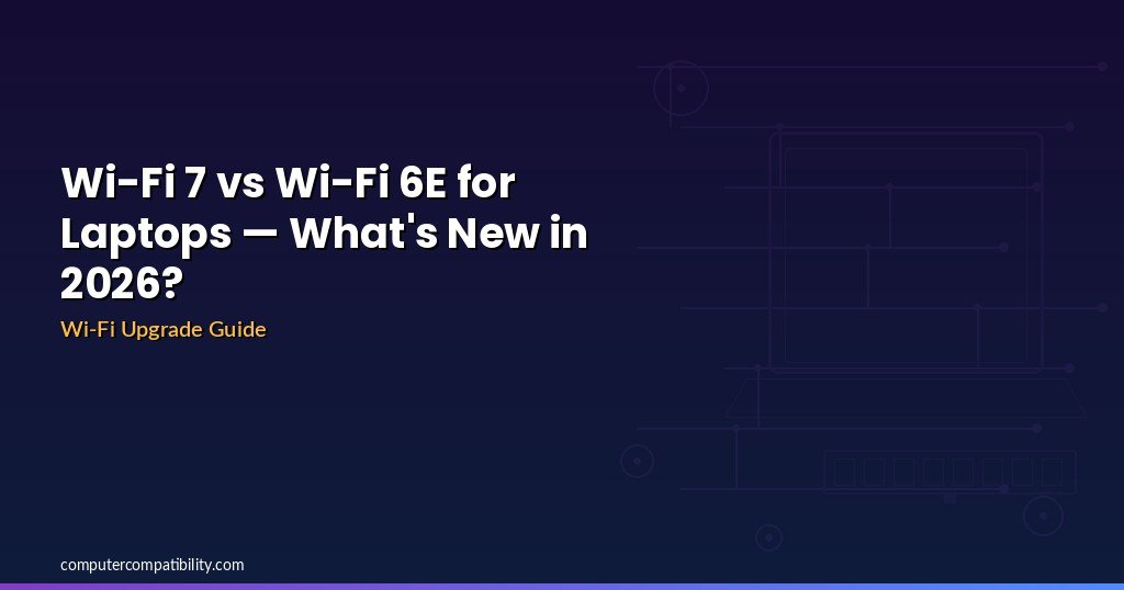 Wi-Fi 7 vs Wi-Fi 6E for Laptops — What’s New in 2026?