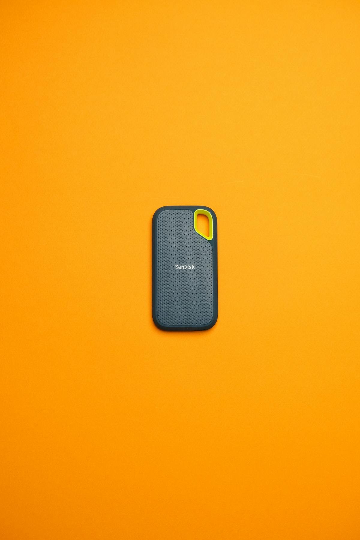 Portable external SSD storage drive